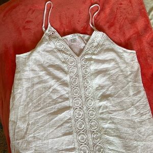 Venus tank top or suit cover up! Beautiful detail on the front. And thin straps!